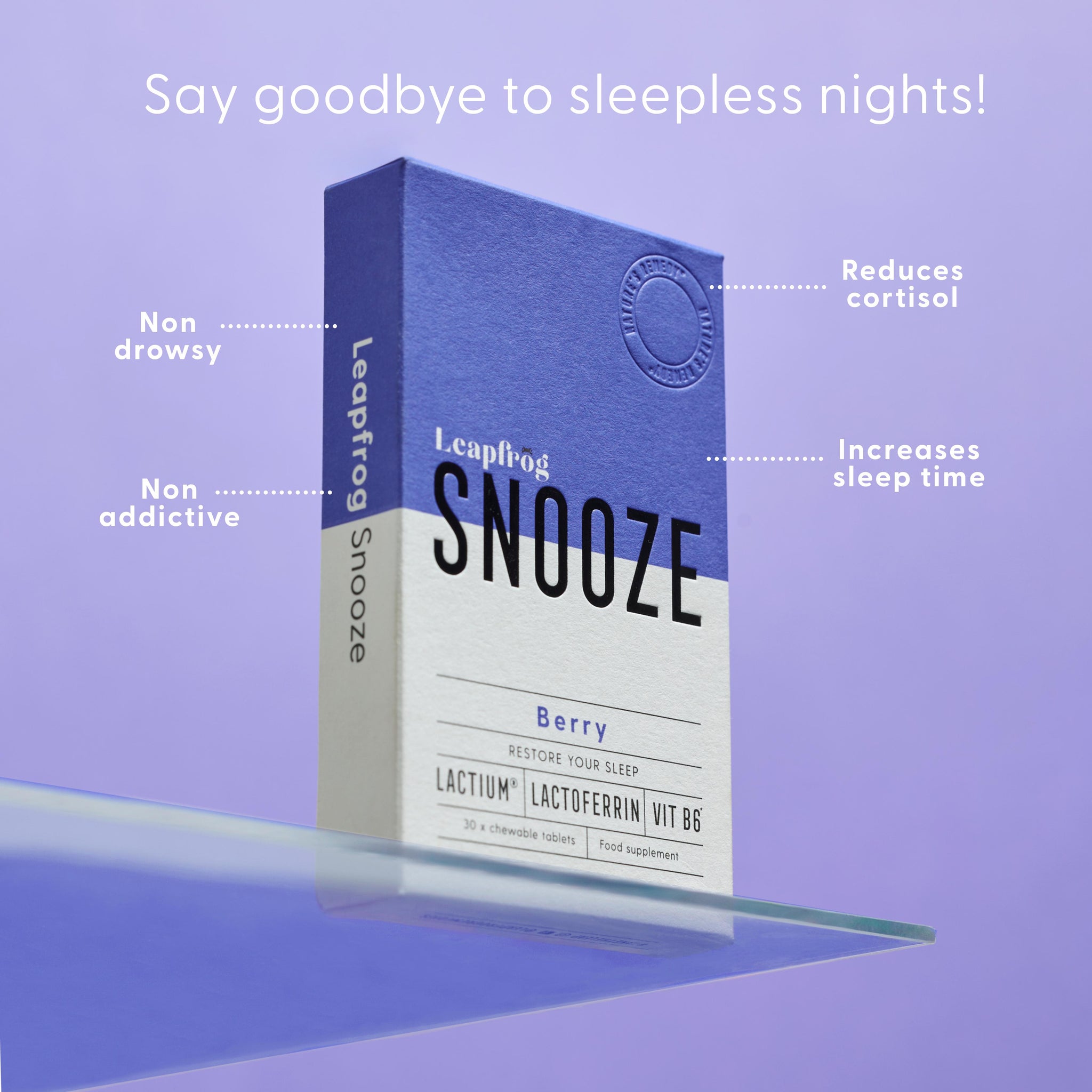 SNOOZE  :  Lactium® + Lactoferrin + Vitamin B6